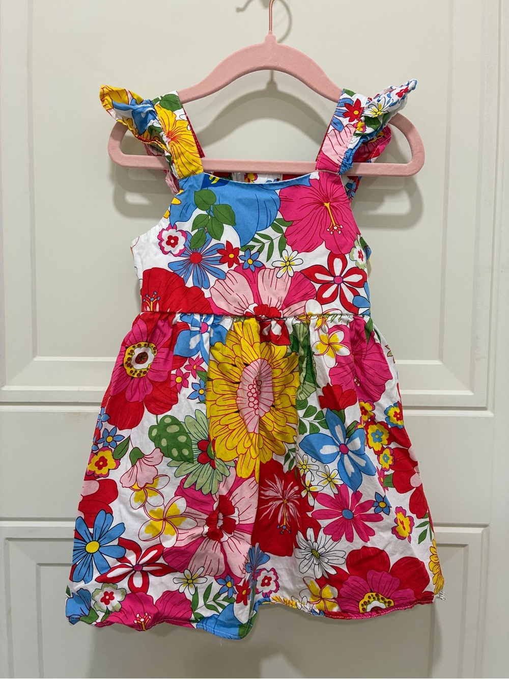 Girls Floral Sundress - Bright Multicolor